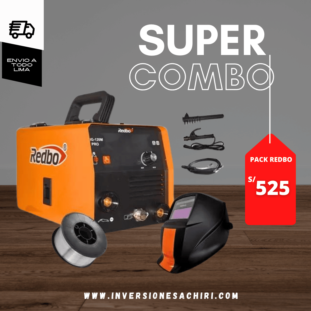 Pack Redbo - Soldadora + Mascara + Alambre